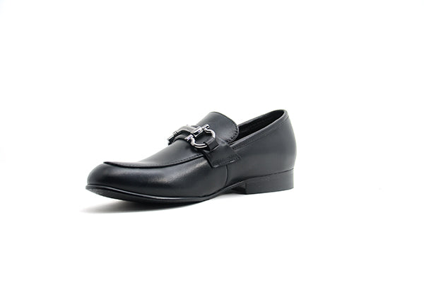 Venettini Boys 55-Ace Black Designer Loafer