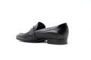 Venettini Boys 55-Ace Black Leather Penny Loafers