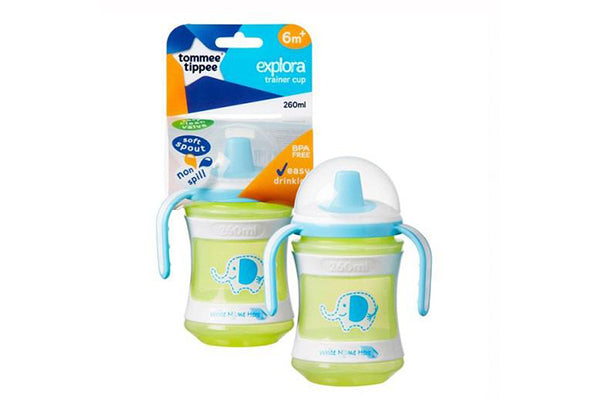 Tommee Tippee Explora Soft Sprout Easy Drinking Trainer Cup 6M+, 260ml