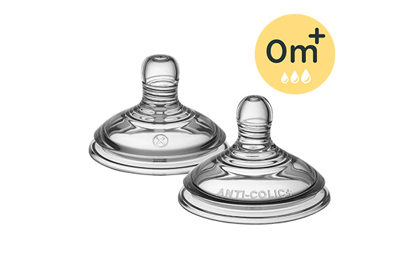 Tommee Tippee Closer to Nature Advance Anti-Colic Vari Flow Teats 2 Pack - 6M+