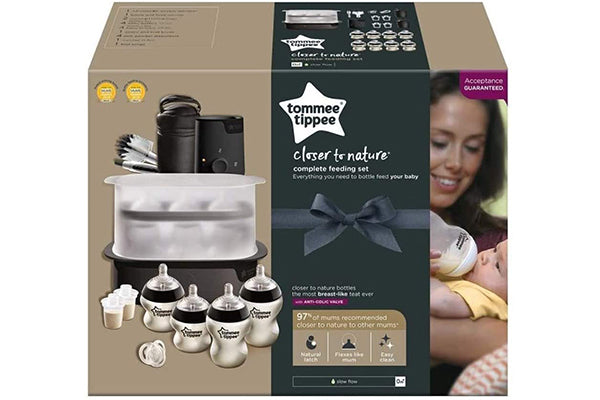 Tommee Tippee Closer to Nature Complete Feeding Set Black