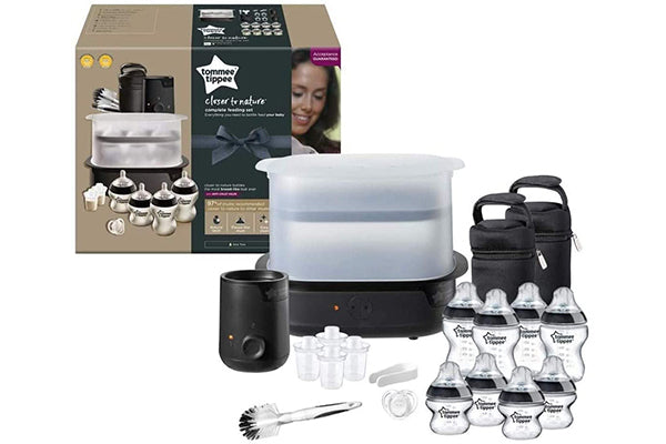 Tommee Tippee Closer to Nature Complete Feeding Set Black