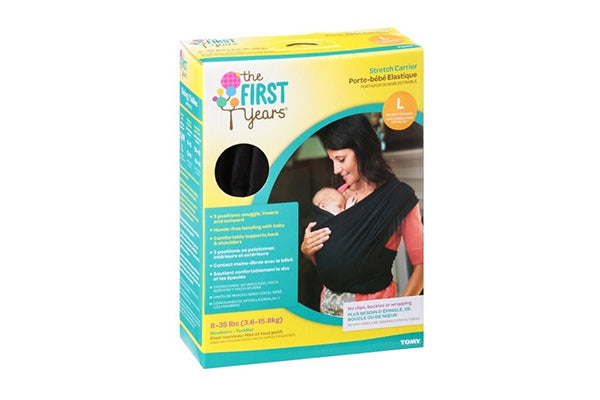 The First Years Stretch Baby Carrier, Black S/M