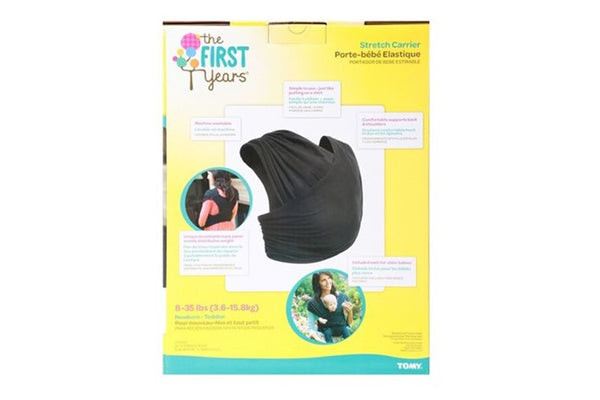 The First Years Stretch Baby Carrier, Black S/M