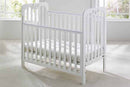Tutti Bambini Jenny Dropside Cot With Wheels (White)