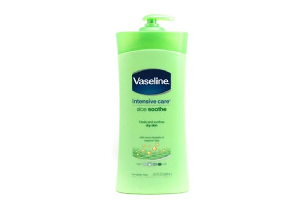 Vaseline Intensive Care Body Lotion, Aloe Soothe, 20.3 Fl. Oz. (600ml)