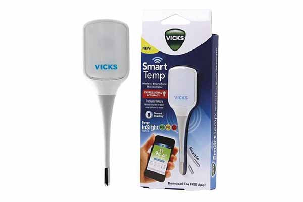 Vicks Smart Temperature Thermometer with Flexible Tip