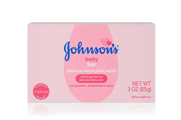 Johnson's Baby Soap Bar Gentle for Baby Bath and Skin Care, Hypoallergenic, 3oz