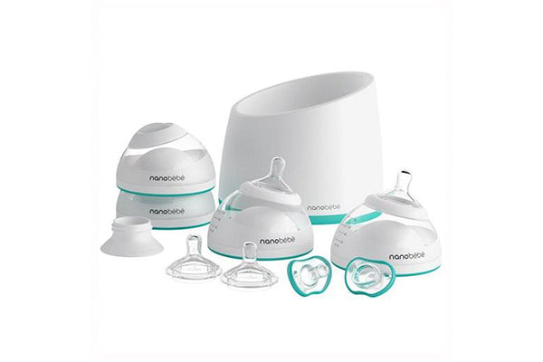 Nanobebe Baby Bottle Starter Set with Warmer & Pacifiers